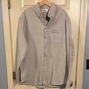 Taylor Stitch Men's Beige Casual Button-Down Shirt size 46/XXL